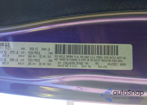 2017 Jeep Wrangler Unlimited Sport Rhd 4X4 из США, поврежденный, VIN 1C4BJWKG9HL707482